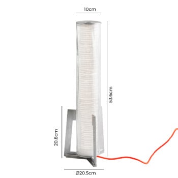 Specification Image for Artemide Criosfera Vertical LED Table Lamp