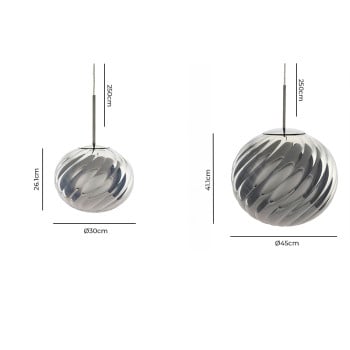 Specification Image for Tom Dixon Whirl LED Pendant