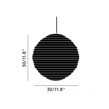 Specification Image for Tom Dixon Press Frosted Pendant