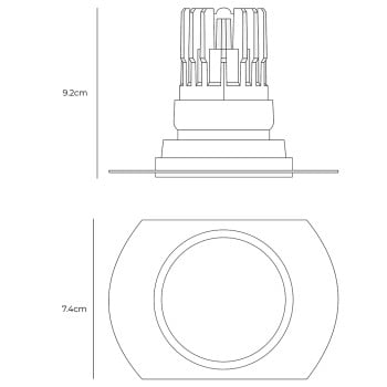 Specification Image for Astro Pinhole Pro Round Flush Adjustable Recessed Light