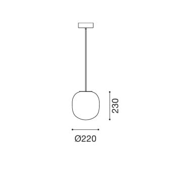 Specification Image for Established & Sons Filigrana S2 Cylinder Pendant