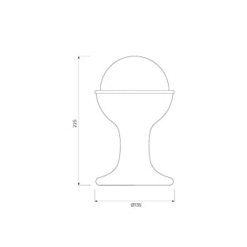 Specification Image for Established & Sons Gelato Table Lamp