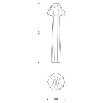 Specification Image for Normann LED Copenhagen Phantom Floor Lamp