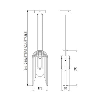 Specification Image for Bert Frank Vima Pendant
