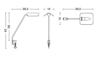 Specification Image for HAY Apex Desk Lamp