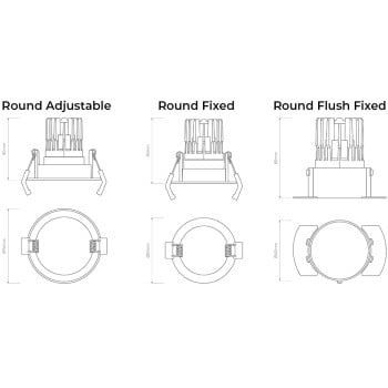 Specification Image for Astro Decor Pro LED Downlight
