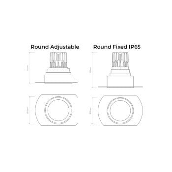 Specification Image for Astro Trimless Pro LED Downlight