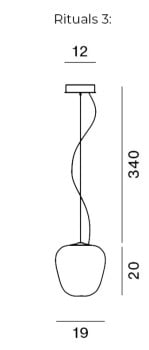 Specification Image for Foscarini Rituals Pendant Light