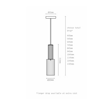 Specification Image for J. Adams Flume 80 Pendant