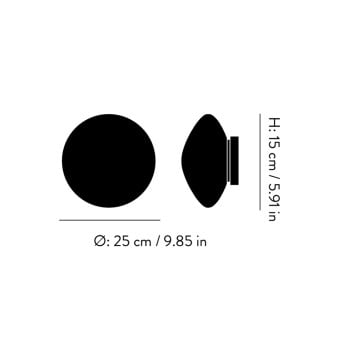 Specification Image for &Tradition Mist Wall/Ceiling Light