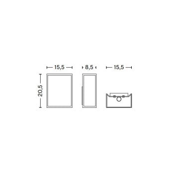 Specification Image for HAY Ava Square Wall Lamp