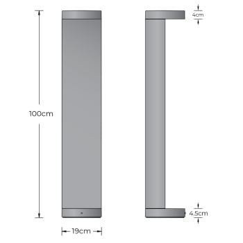 Specification Image for BEGA 84239 LED Outdoor Bollard
