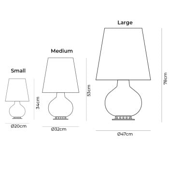 Specification Image for Fontana Arte Fontana 1853 Table Lamp Specification Image for Fontana Arte Fontana 1853 Table Lamp