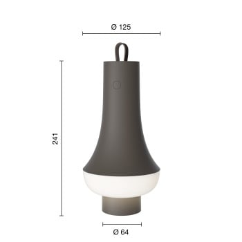 Specification Image for Louis Poulsen Tomoshi  LED Portable Lamp