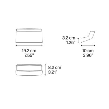 Specification Image for Lodes Aile LED Wall Light
