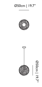 Specification Image for Moooi Random II Light Pendant