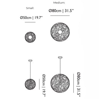 Specification Image for Moooi Random II Light Pendant