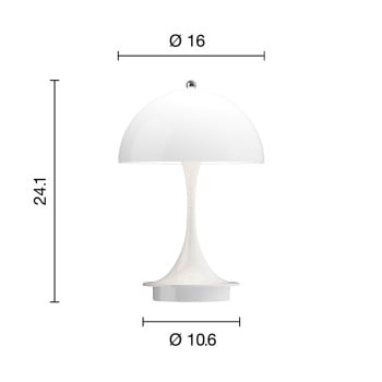 Specification Image for Louis Poulsen Panthella 160 Portable V3