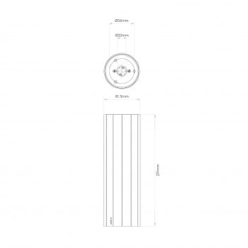 Specification image for Astro Hashira Surface Ceiling Light