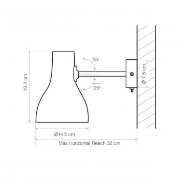Specification Image for Anglepoise Type 75 Wall Light