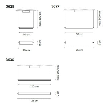 Specification Image for Vibia Asia LED Suspension Light