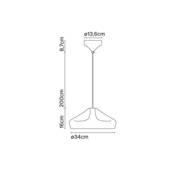 Specification Image for Marset Pleat Box 36 LED Pendant