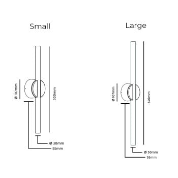 Specification Image for Tala Kilter II Wall Light