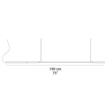 Specification Image for Oluce Ilo LED Suspension
