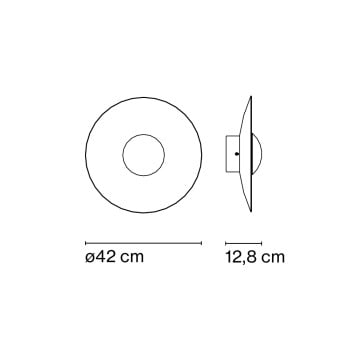 Specification Image for Marset Ginger 42C LED Ceiling  Wall Light