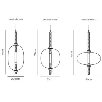 Specification Image for Brokis Under Pressure LED Pendant