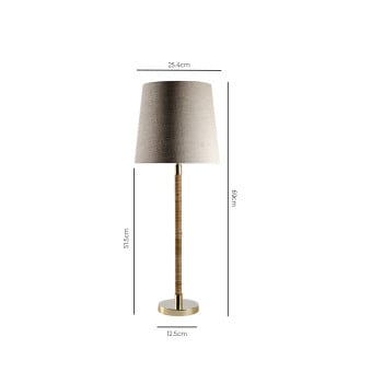 Specification Image for Porta Romana Holden Table Lamp