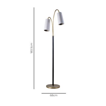 Specification image for Porta Romana Kelly Floor Lamp