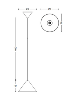 Specification Image for HAY Compass 260 Pendant Light