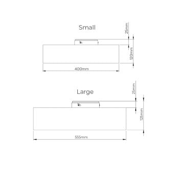 Specification for Porta Romana Allegra Bulkhead Ceiling Light