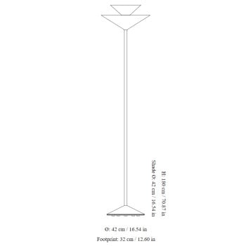 Specification Image for &Tradition Gio LN28 Floor Lamp