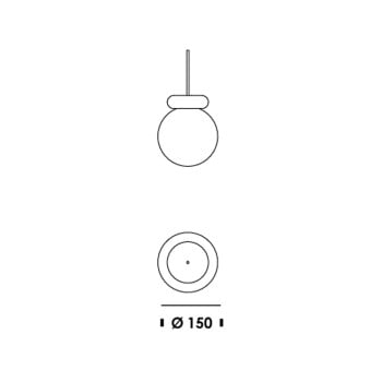 Specification Image for Normann Copenhagen Hinx Lamp Pendant