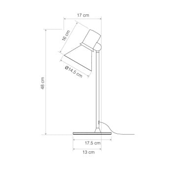 Specification Image for Anglepoise Type 80 T1 Table Lamp