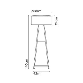 Specification Image for Marset Cala Outdoor Floor Lamp