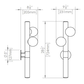 Specification Image for Hollis + Morris Willow Sconce