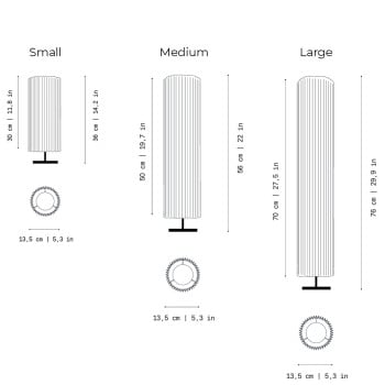 Specification Image for a-emotional light Núa Table Lamp