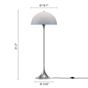 Specification Image for Louis Poulsen Panthella Originals 500 Floor Lamp