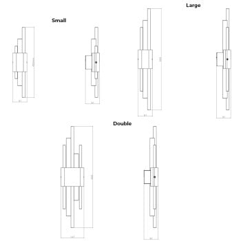 Specification Image for Bert Frank Tanto Cast Brass Wall Light