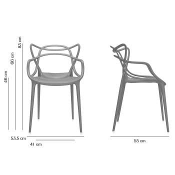 Specification Image for Kartell Masters Chair