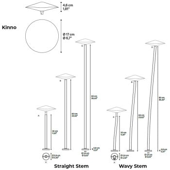 Specification Image for Lodes Kinno LED Outdoor Light