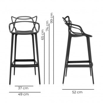 Specification Image for Kartell Masters 99cm Stool