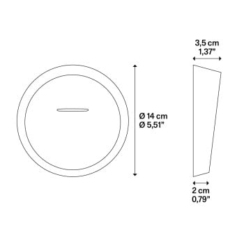 Specification Image for Lodes Chelsie 140 LED Outdoor Wall Light