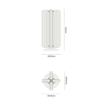 Specification Image for J. Adams & Co Apex Table Lamp