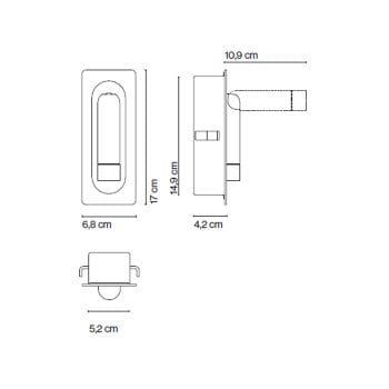 Specification Image for Marset Ledtube RSC LED Wall Light