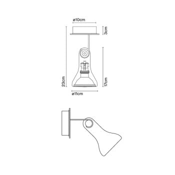 Specification Image for Marset Atlas Ceiling / Wall Light