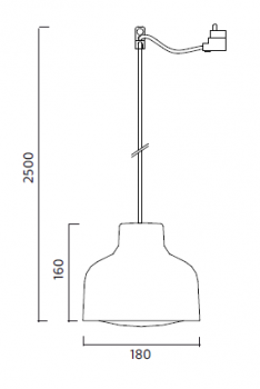 Specification image for Lens small 18 cm diameter